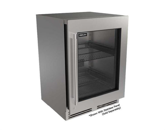Perlick G5RE24GC G5 24" Glass Door Refrigerator - Factory Right (Adjustable) Hinge - Indoor/Outdoor Rated