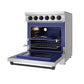 Thor Kitchen RSE30PBLK 30 Inch Professional Electric Range With Precision Knob Control In Stainless Steel And Black Gordon Ramsay Series