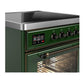 Ilve UMIB30NR3EGB Ilve Umib30Nr3Egb Majestic Iii 30 Inch Induction Range With 4 Elements, 4 Cu. Ft. Oven Capacity (Triple Glass Door, Emerald Green, Burnished)