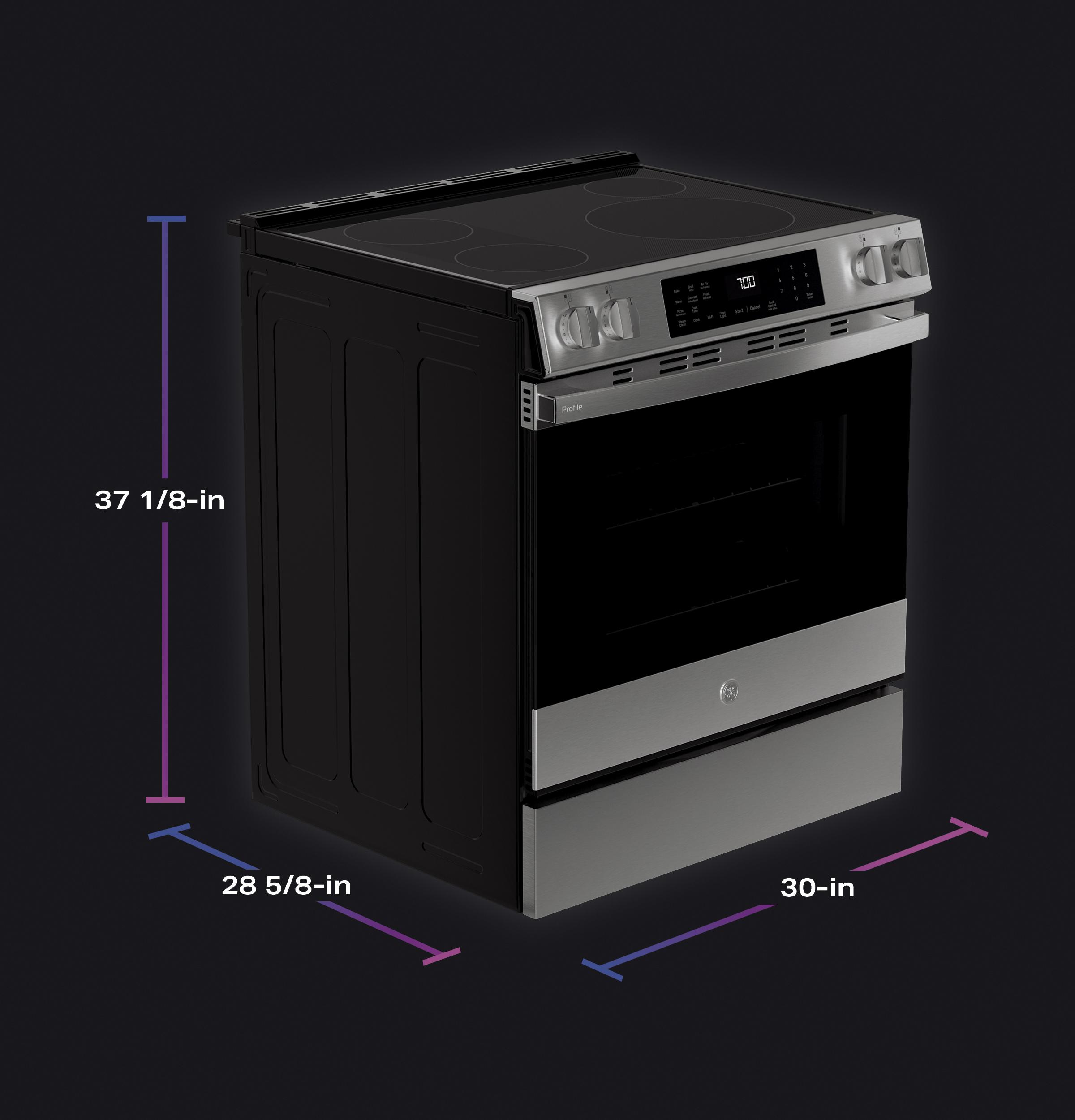 GE Profile 30\" Smart Slide-In Induction and Convection Range - Thumbnail 2