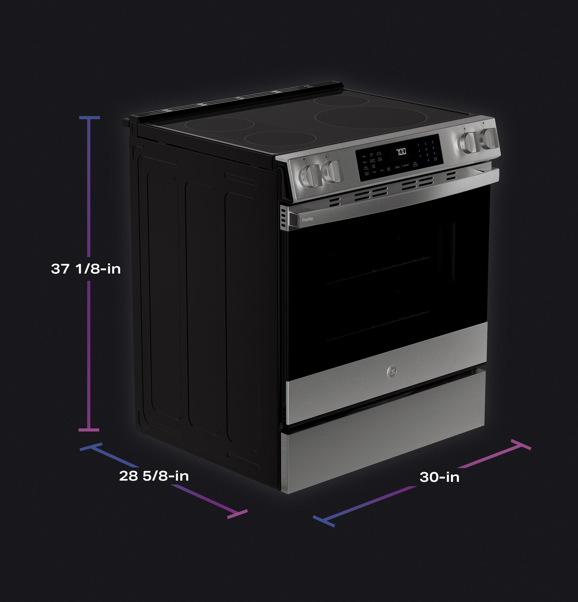 Ge Appliances PHS700AYFS Ge Profile&#8482; Energy Star® 30" Smart Slide-In Induction And Convection Range With No Preheat Air Fry And Easywash&#8482; Oven Tray