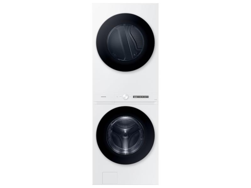 Samsung WH46DBH100EW Bespoke 4.6 Cu. Ft. Ai Laundry Hub™ Large Capacity Single Unit Washer With Steam Wash And 7.6 Cu. Ft. Electric Dryer In White