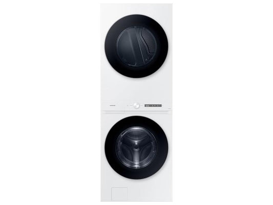 Samsung WH46DBH100EW Bespoke 4.6 Cu. Ft. Ai Laundry Hub™ Large Capacity Single Unit Washer With Steam Wash And 7.6 Cu. Ft. Electric Dryer In White