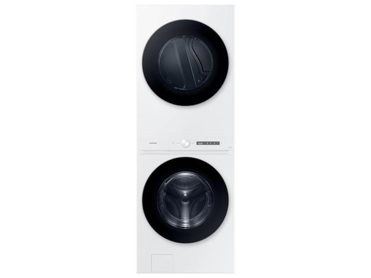 Samsung WH46DBH100EW Bespoke 4.6 Cu. Ft. Ai Laundry Hub™ Large Capacity Single Unit Washer With Steam Wash And 7.6 Cu. Ft. Electric Dryer In White