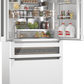 Bosch B36CL84ENW 800 Series, French Door Bottom Mount Refrigerator, Glass Door, 36'', White, Total No Frost
