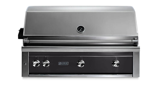 Lynx L42TROBLP 42" Built-In Grill - 1 Trident™ W/ Rotisserie - Obsidian