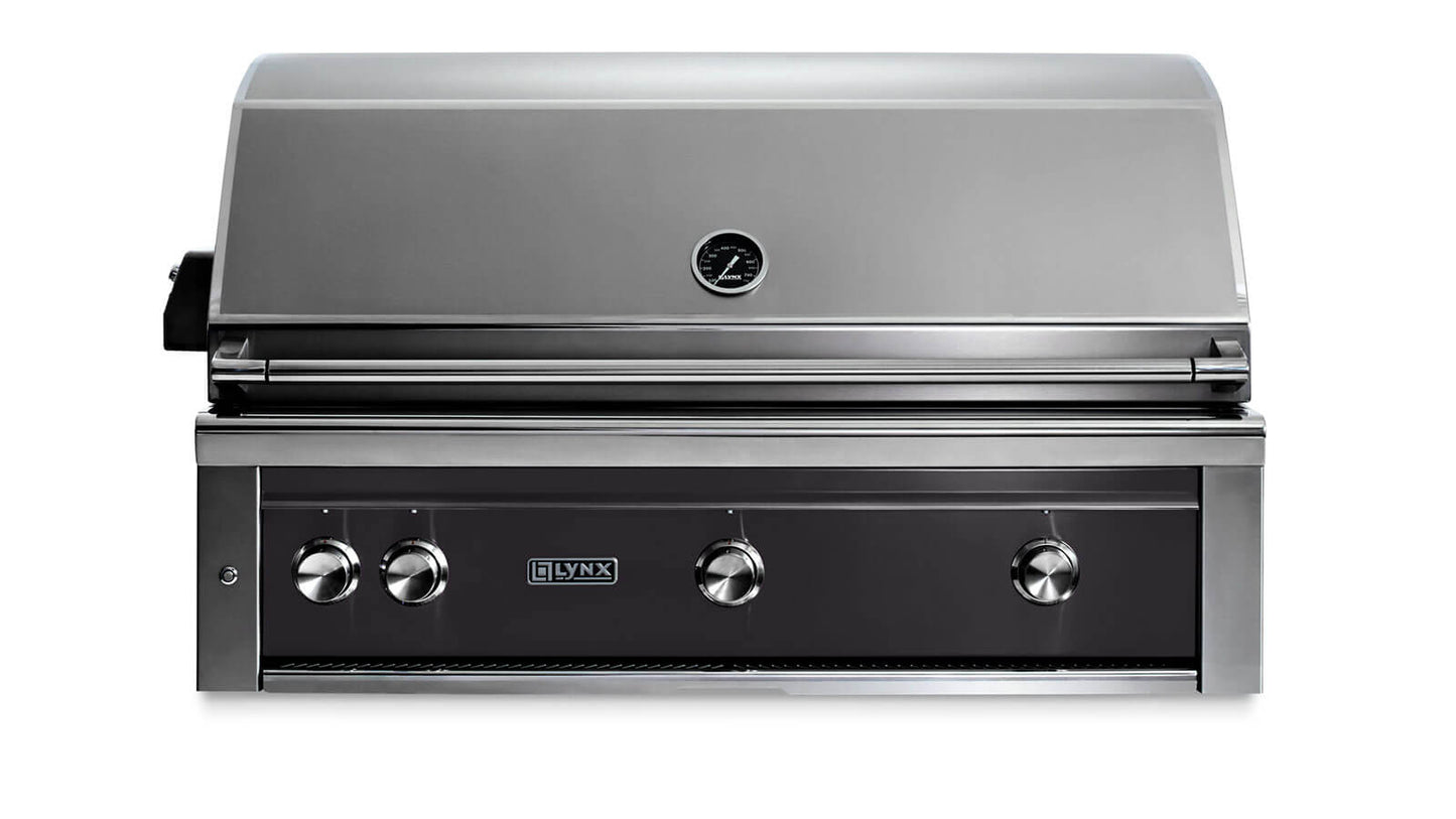 Lynx L42TROBNG 42" Built-In Grill - 1 Trident™ W/ Rotisserie - Obsidian