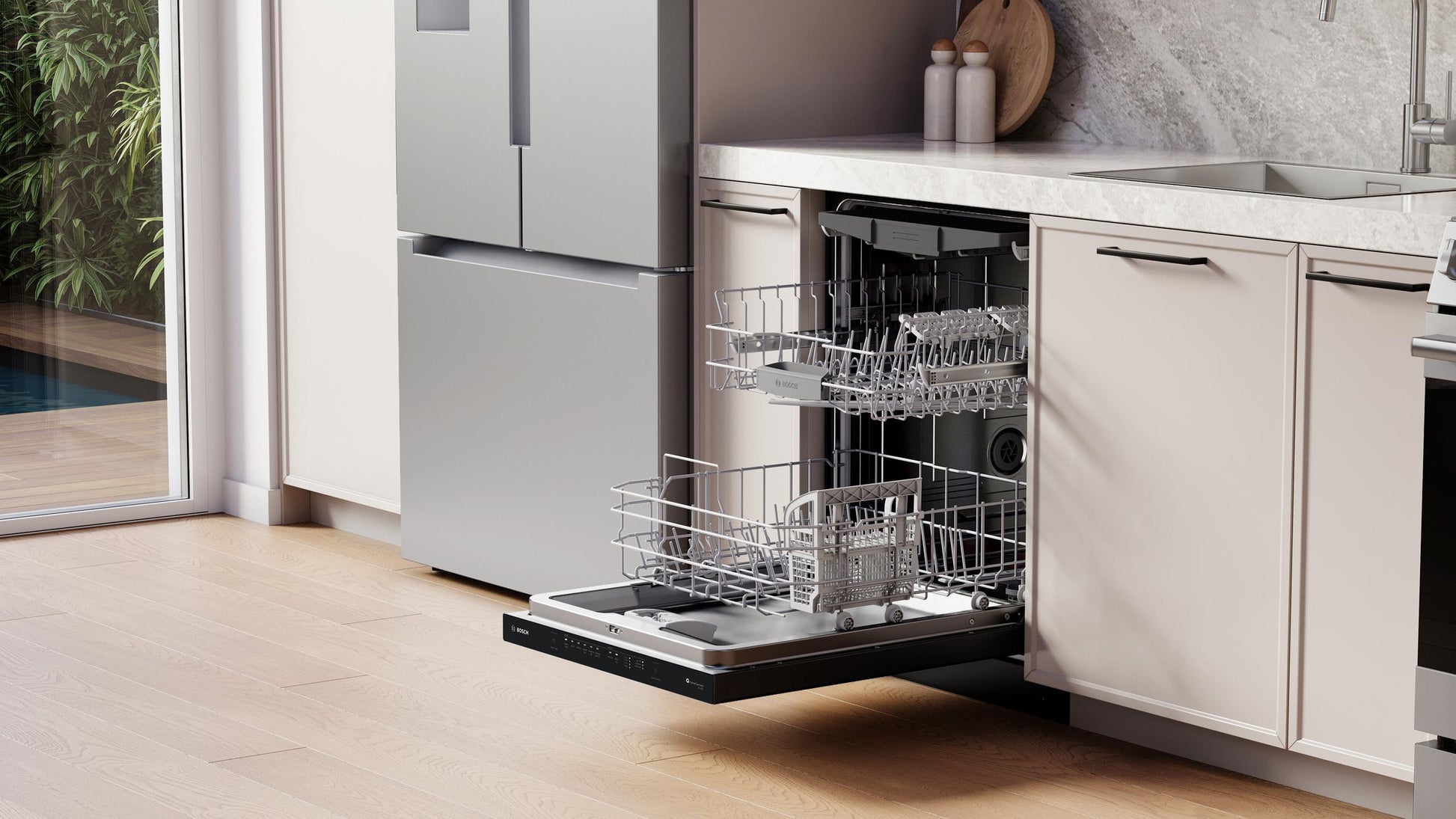 Bosch SHP53EM6N 300 Series, Built-Under Dishwasher, 24'', Black