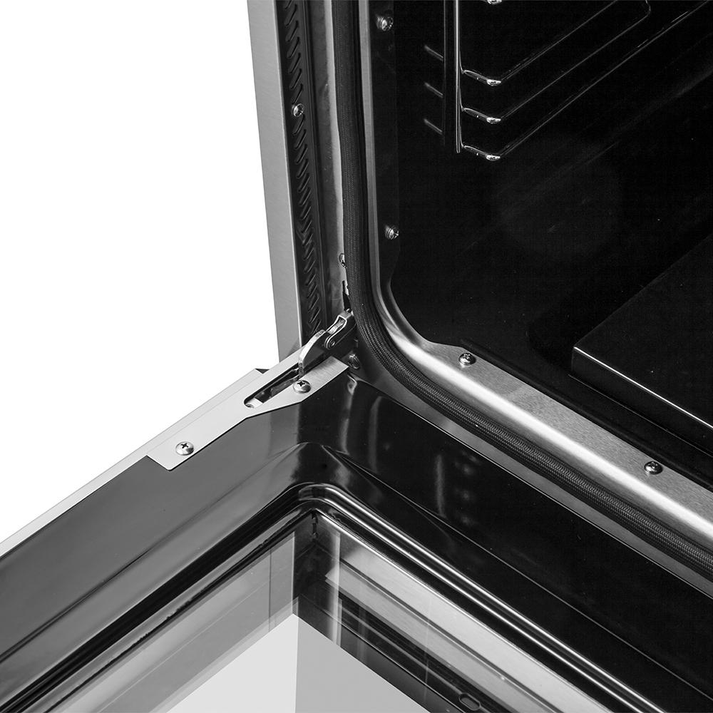 Forno FFSGS627730BLK Marco 30-Inch Gas Range Black & Antique Brass Design, 4 Burners 37,000 Btu, 4.32 Cu.Ft. Convection Oven