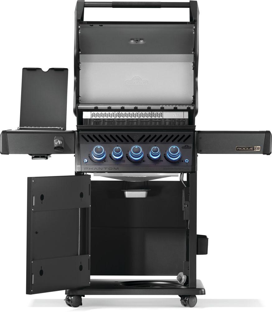 Napoleon Bbq RPS425RSIBNK2PHM Phantom Rogue Pro-S 425 Rsib With Infrared Side And Rear Burner , Natural Gas, Matte/Matt Black