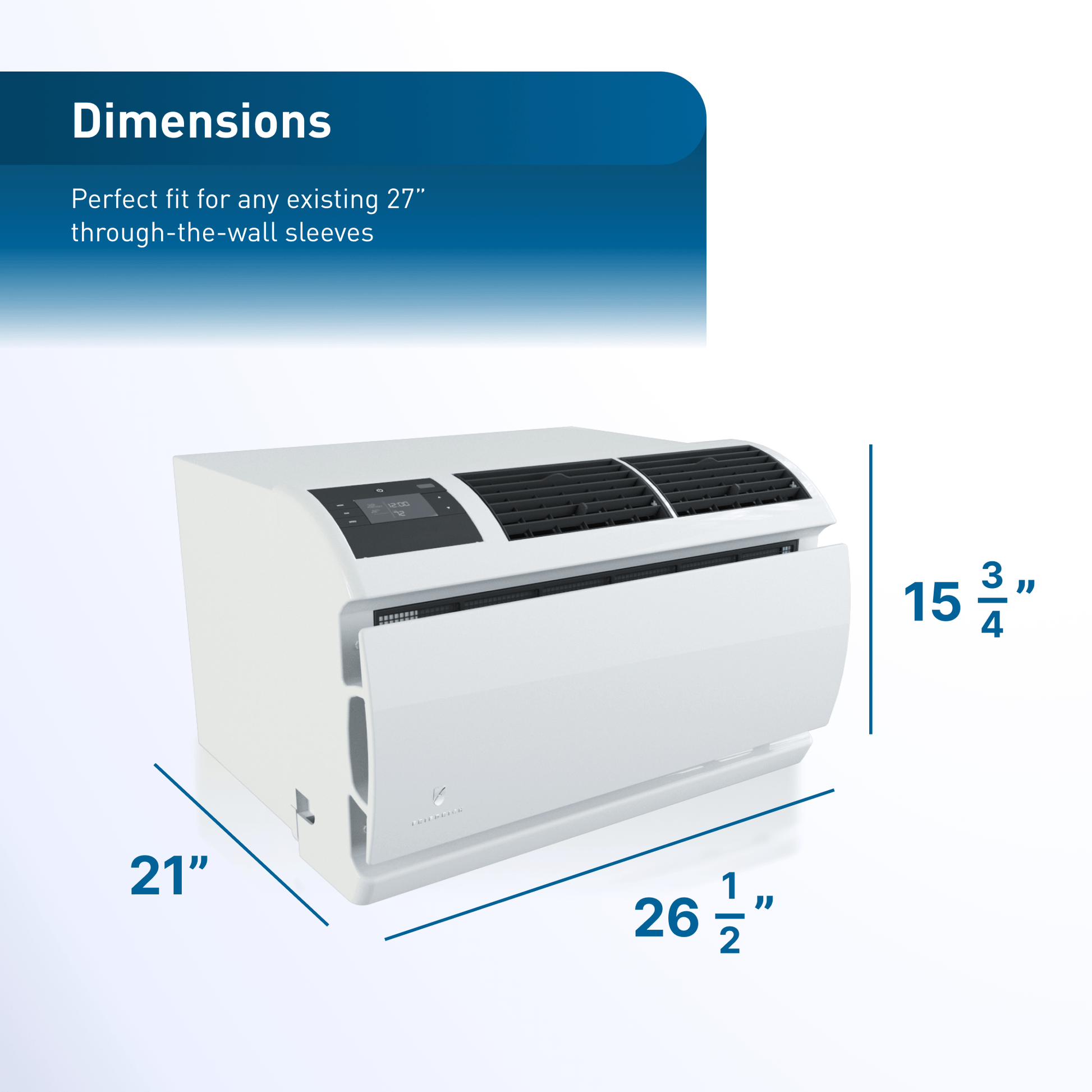 Friedrich WCVT10B10A Friedrich Wallmaster Inverter 10,000 Btu 115V Smart Through-The-Wall Air Conditioner - Cool Only