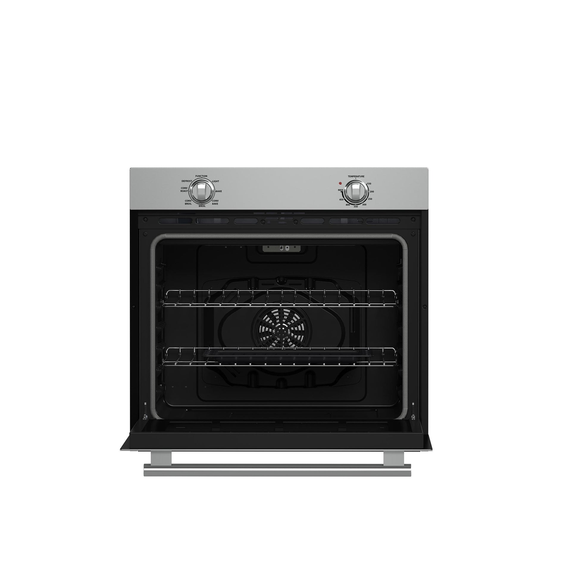 Forno FBOEL137030 Forno Vomero 30-Inch Wall Oven, Stainless Steel, 5 Cu.Ft Capacity, 3550 Watts Convection, Mechanical Controls, Self-Cleaning Function