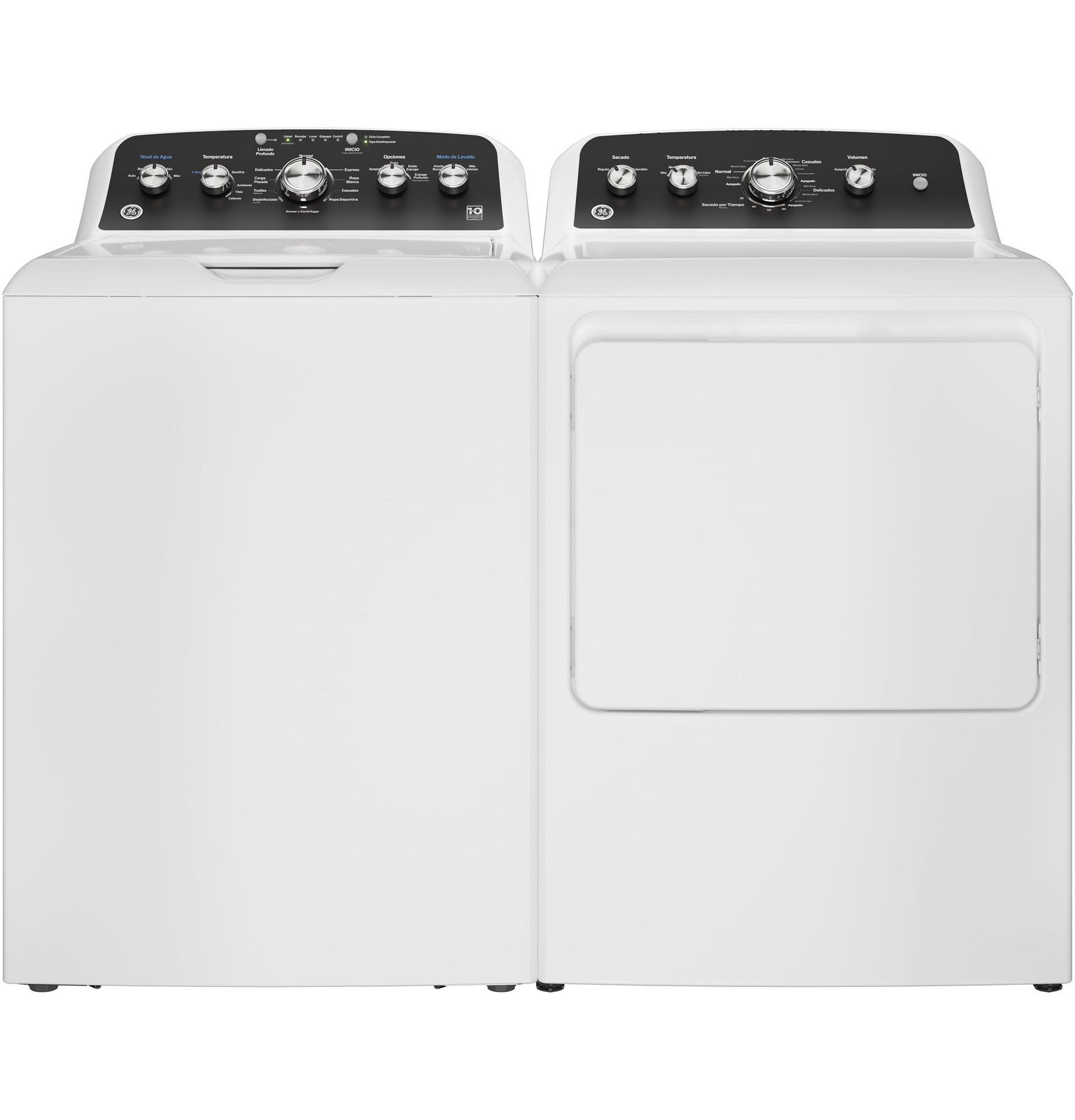 Ge Appliances ETD48GASWWB Ge® 7.2 Cu. Ft. Capacity Gas Dryer With Spanish Panel And Up To 120 Ft. Venting​