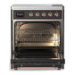 Ilve UMIB30NR3MGP Ilve Umib30Nr3Mgp Majestic Iii 30 Inch Induction Range With 4 Elements, 4 Cu. Ft. Oven Capacity (Triple Glass Door, Graphite Matte, Copper)