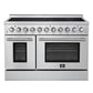 Forno FFSEL601148 Forno Paolo 48 Inch Freestanding Electric Range, Stainless Steel, 6.7 Cu.Ft, True Convection Oven, Energy Efficient