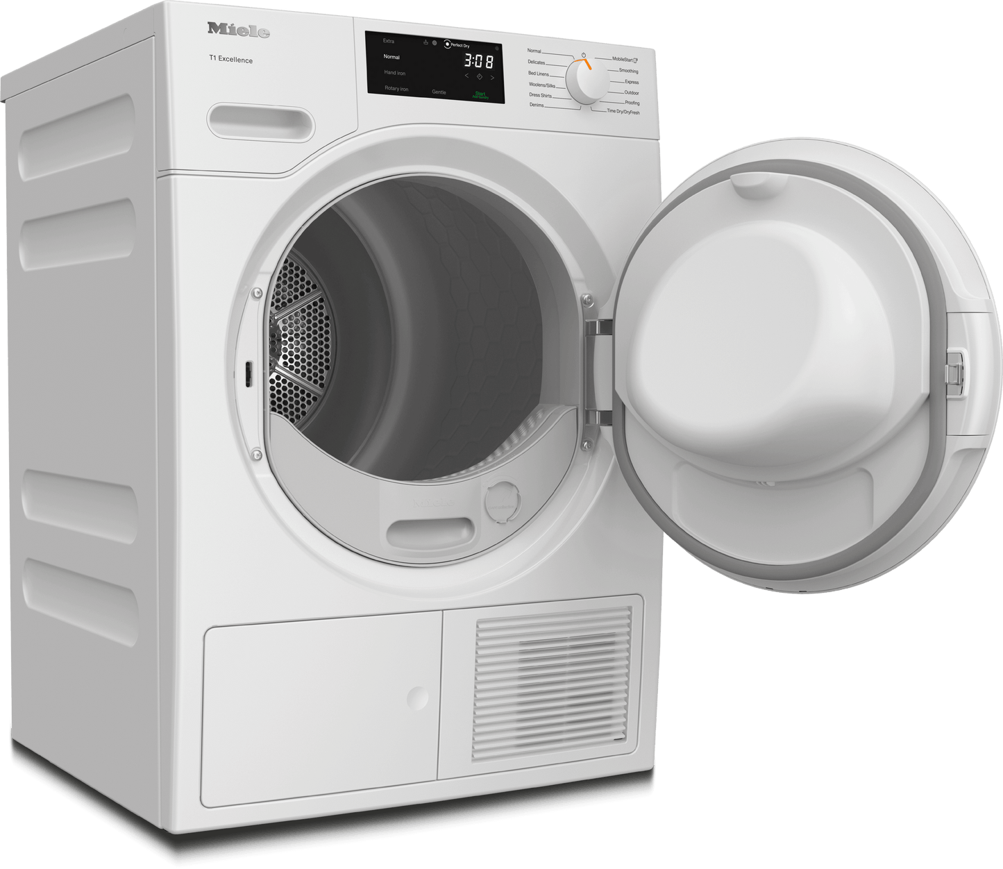 Miele TXD160WP Txd160Wp Lotus White - T1 Heat-Pump Dryer: 18 Lb Directsensor Honeycomb Drum Fragrancedos Miele@Home Ecodry