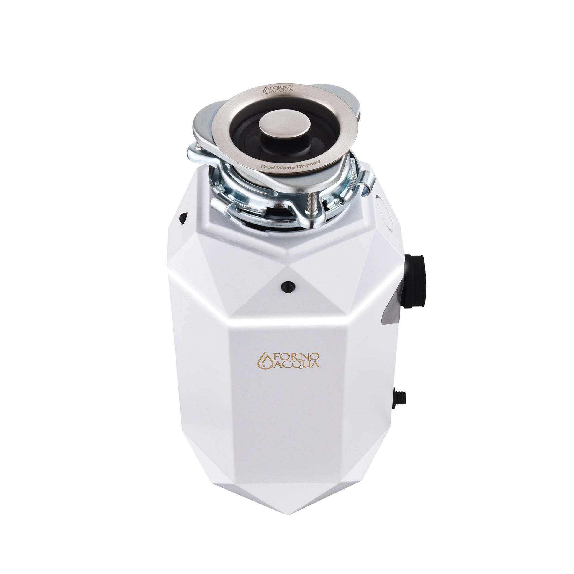 Forno WDD075TA2MS Forno Acqua Brightdiamond Moonstone 3/4Hp Super Quiet Garbage Disposal Corded With Motion Sensor Cabinet Light & Pre-Wired Air Switch