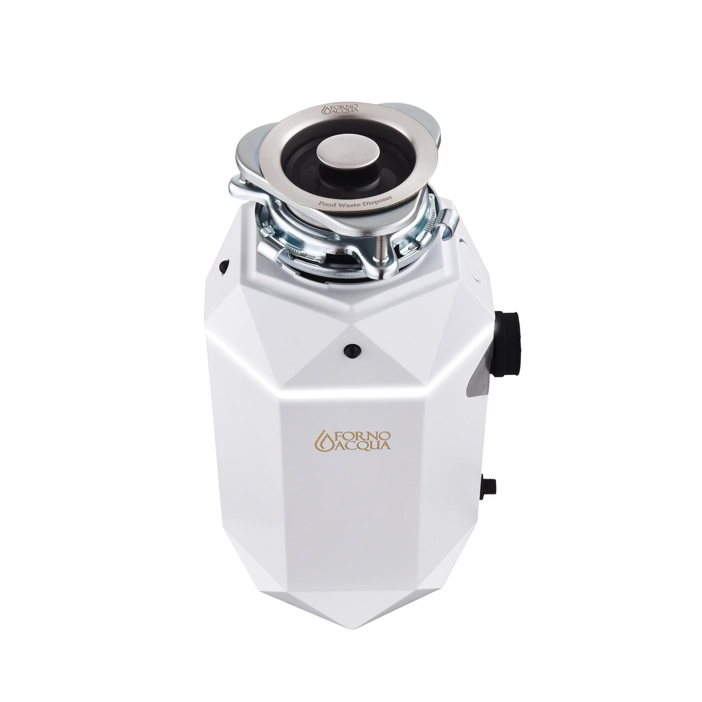 Forno WDD100TA2MS Forno Acqua Brightdiamond Moonstone 1Hp Super Quiet Garbage Disposal Corded With Motion Sensor Cabinet Light & Pre-Wired Air Switch