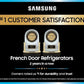Samsung RF90F29AECR Bespoke 29 Cu. Ft. 4-Door French Door Refrigerator With Ai Family Hub™+ & Ai Vision Inside™ In Charcoal Glass And Stainless Steel