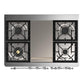 Ilve UMD40FNR3WHC Ilve Umd40Fnr3Whc Majestic Iii 40 Inch Dual Fuel Range With 6 Burners And Griddle, Dual Function Burner Up To 25,000 Btu (Natural Gas, Triple Glass Door, White, Chrome)