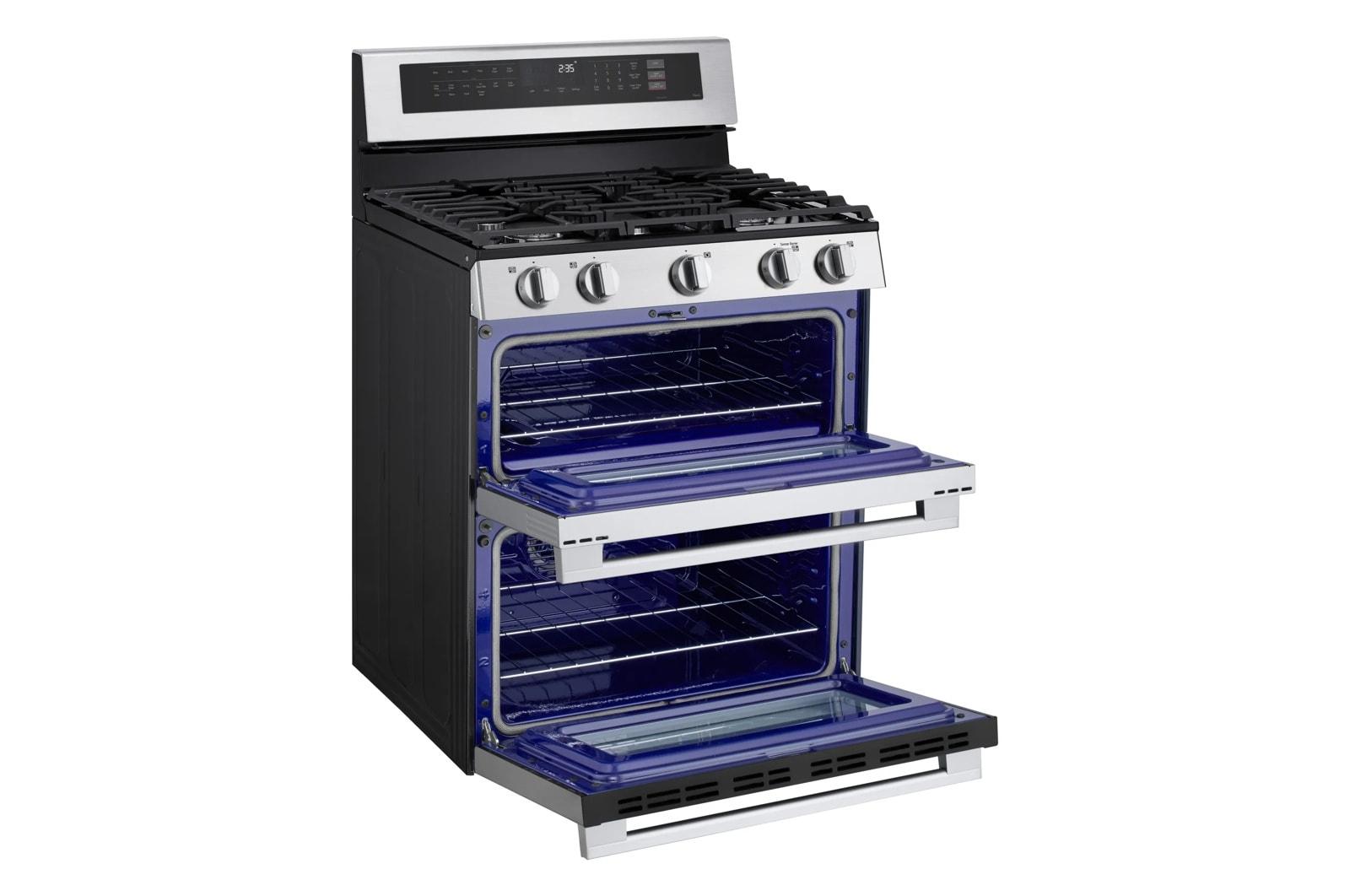 Lg LDGL6924Y 6.9 Cu. Ft. Smart Gas Double Oven Freestanding Range With Probake Convection®, Air Fry & Air Sous Vide