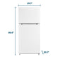 Element Appliance ERT18CSEW Element 18.1 Cu. Ft. Top Freezer Refrigerator - White, Energy Star