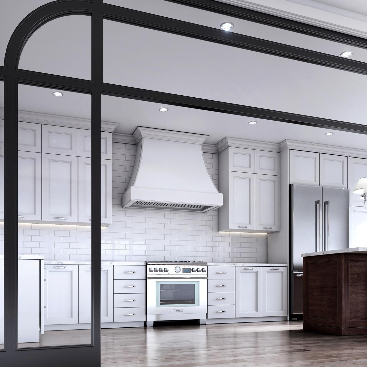 Xo Appliance XOIL4222KSE 42" 1000 Cfm Liner Insert Hood 22In D