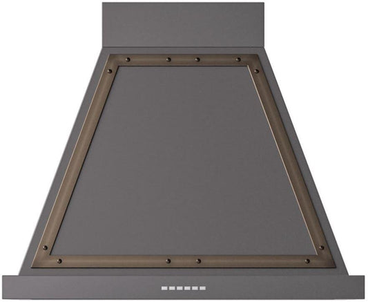Ilve UANB30MGB Nostalgie 30 Inch Matte Graphite Wall Mount Range Hood
