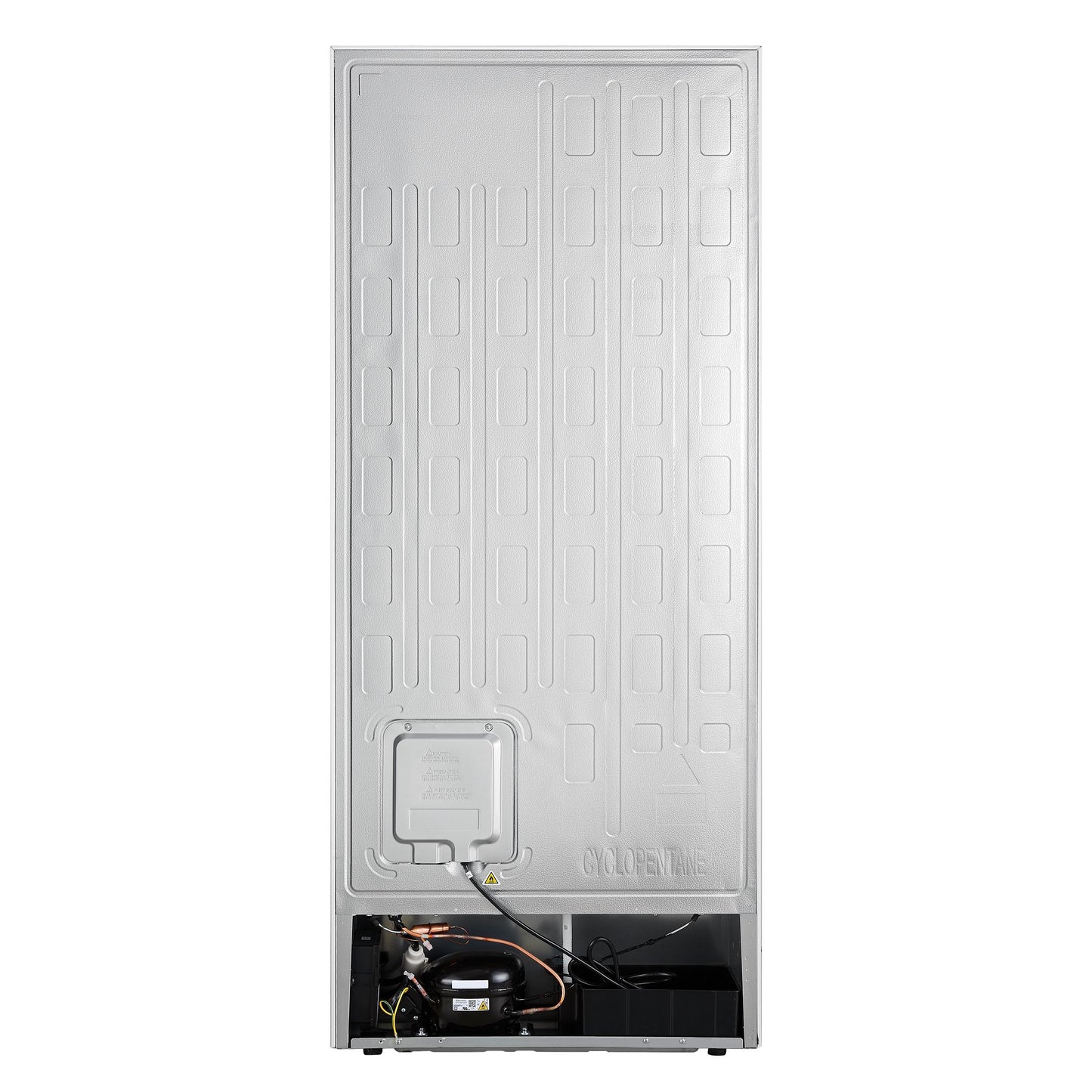 Forno FFFFD172228WHTRS Forno Maderno 28-Inch Convertible Freezer/Refrigerator In White With Antique Brass Handle, 13.6 Cu.Ft. Right Swing