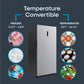 Element Appliance EXUF14CEES Element 14.0 Cu. Ft. Upright Convertible Freezer/Refrigerator - Stainless Steel, Energy Star (Exuf14Cees)