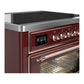 Ilve UMIB36NR3BUP Ilve Umib36Nr3Bup Majestic Iii 36 Inch Induction Range With 6 Elements, 3.5 Cu. Ft. Total Oven Capacity (Triple Glass Door, Burgundy, Copper)