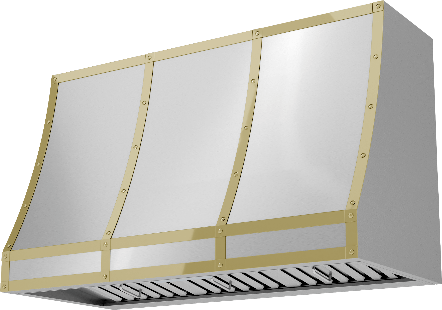 Zephyr BKFT48APG Forte Hood Banding Kit, 48In, Polished Gold