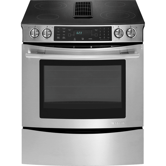 Jennair JES9800CAS Slide-In Electric Downdraft Range With Convection, 30"