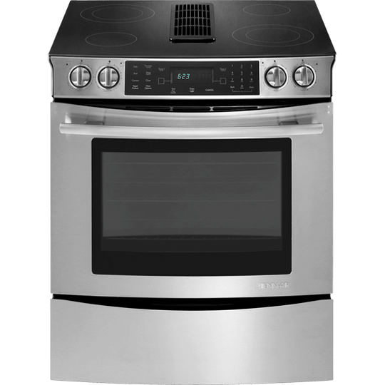 Jennair JES9800CAS Slide-In Electric Downdraft Range With Convection, 30"