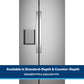 Ge Appliances GZS24NYYFS Ge® 23.6 Cu. Ft. Counter-Depth Side-By-Side Refrigerator With Extra Tall Dispenser And In-Door Icemaker