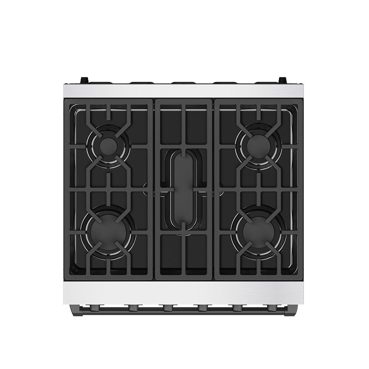 Thor Kitchen RSG30PLPBLK 30 Inch Professional Liquid Propane With Precision Knob Control In Stainless Steel/Black