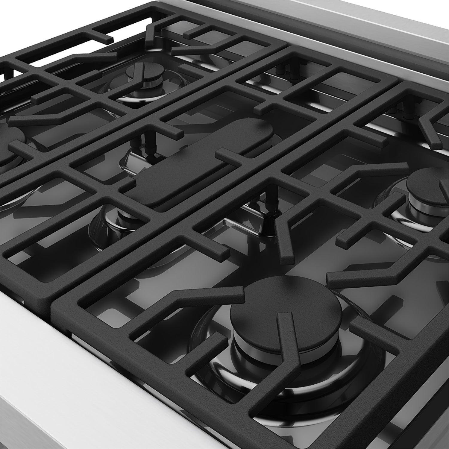 Thor Kitchen RSG30PBLK 30 Inch Professional Gas With Precision Knob Control In Stainless Steel/Black