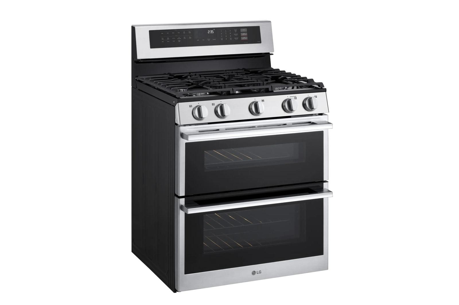 Lg LDGL6924Y 6.9 Cu. Ft. Smart Gas Double Oven Freestanding Range With Probake Convection®, Air Fry & Air Sous Vide