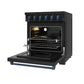Thor Kitchen RSE30PBBLU 30 Inch Professional Electric Range With Precision Knob Control In Black And Blue Gordon Ramsay Series