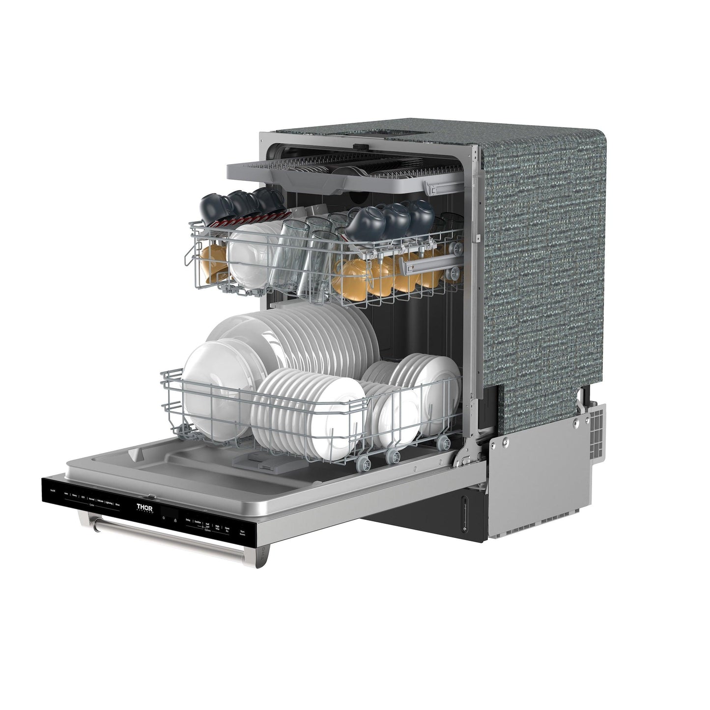 Thor Kitchen TDW24C7 24 Inch Built-In Dishwasher With Open Dry And 7 Cycle In Stainless Steel