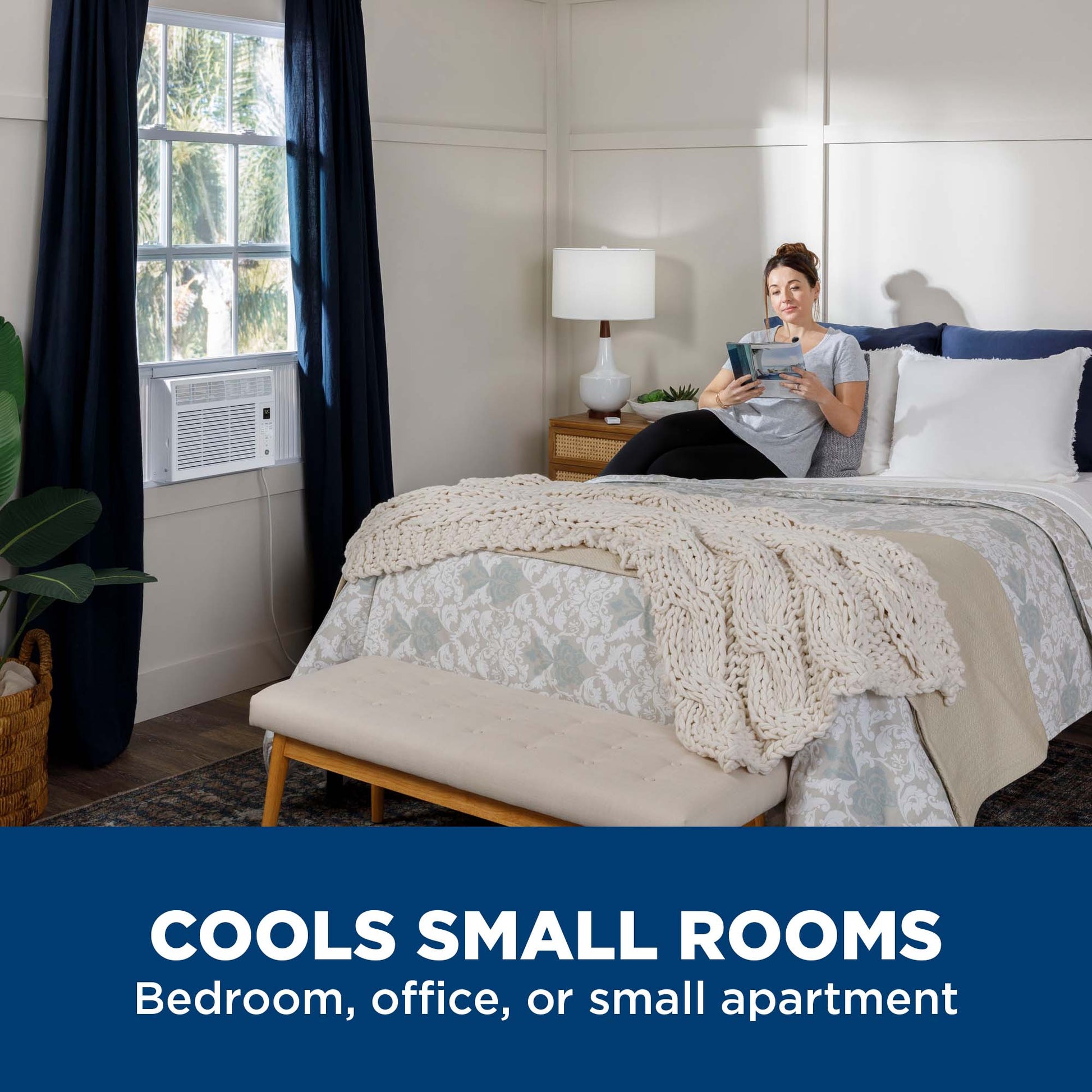 Ge Appliances AHSE06CA Ge® 6,000 Btu Electronic Window Air Conditioner For Small Rooms Up To 250 Sq Ft.