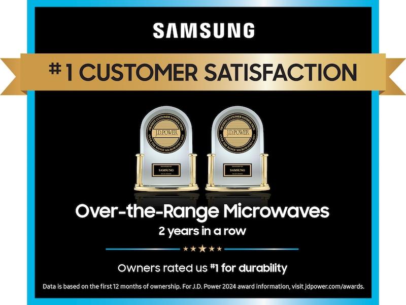 Samsung ME11F7510MT 1.1 Cu. Ft. Smart Slim Over-The-Range Microwave With 400 Cfm Ventilation In Matte Black Steel
