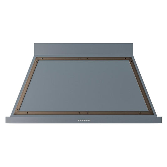 Ilve UANB48BGB Ilve Uanb48Bgb Nostalgie Ii Noblesse 48 Inch Range Hood With 600 Cfm (Blue Grey, Burnished)