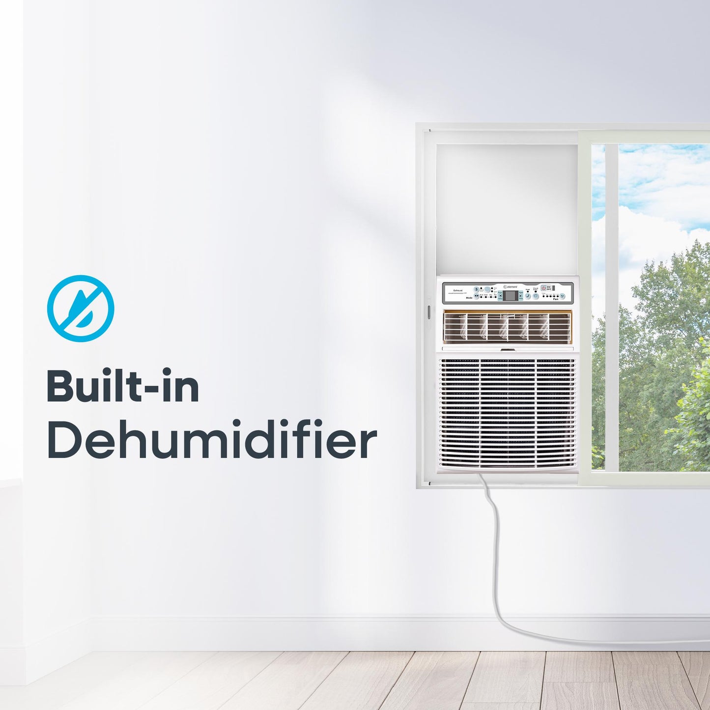 Element Appliance ESC10BE Element 10,000 Btu Window Casement Air Conditioner - White (Esc10Be)