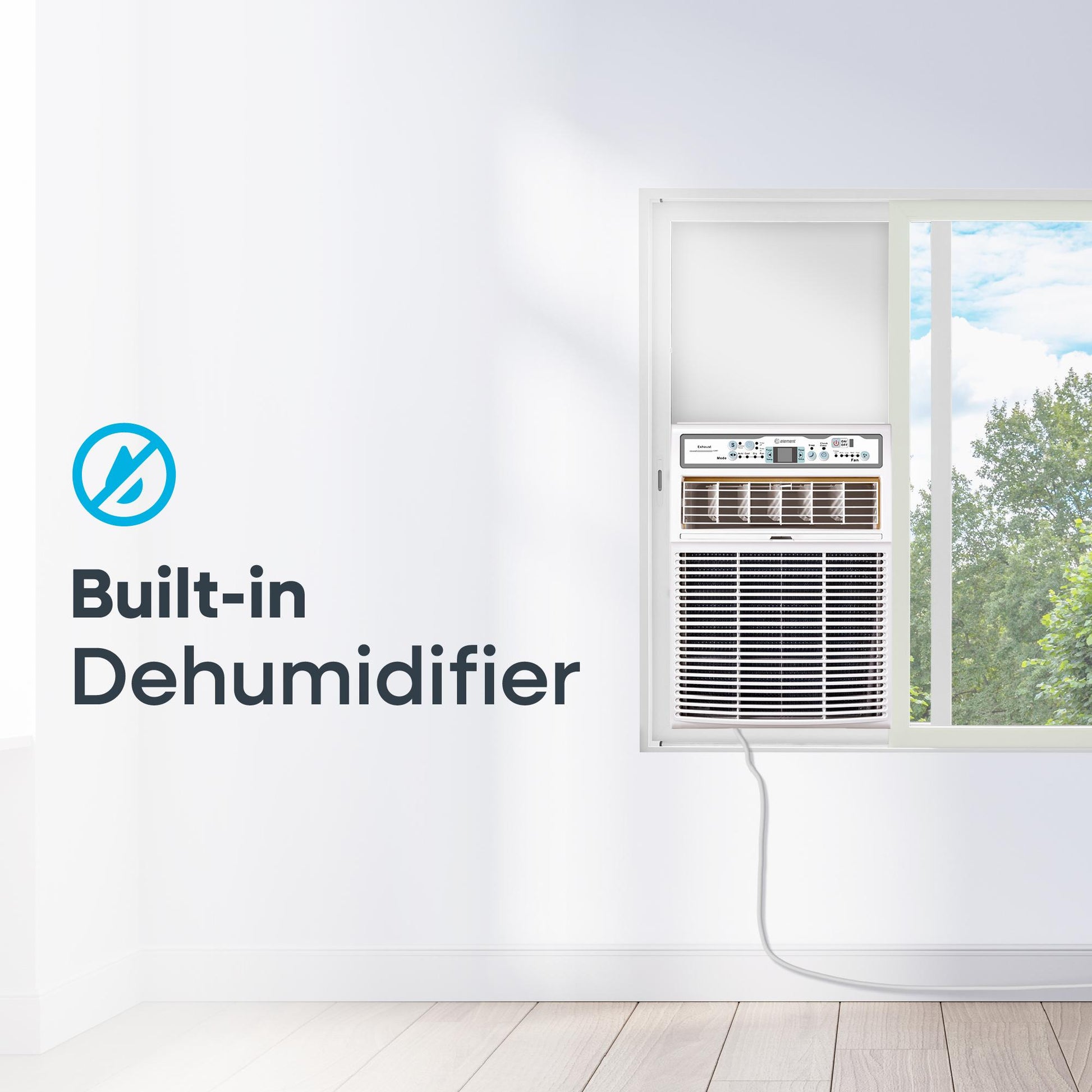 Element Appliance ESC10BE Element 10,000 Btu Window Casement Air Conditioner - White (Esc10Be)