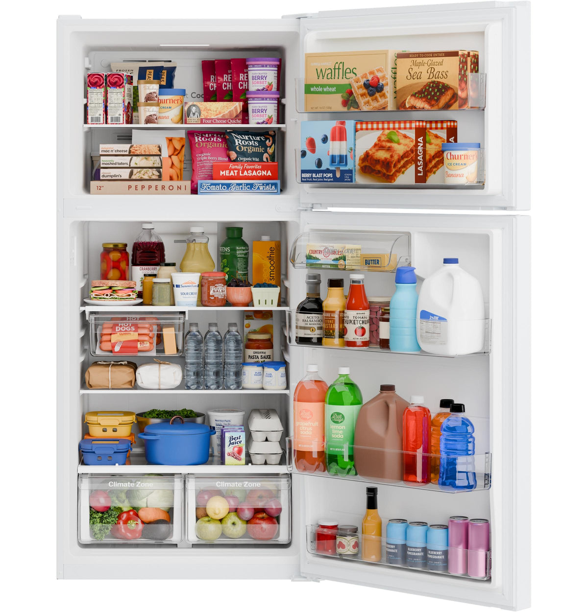 Ge Appliances GPS21KGZWW Ge® 21 Cu. Ft. Garage Ready Top-Freezer Refrigerator