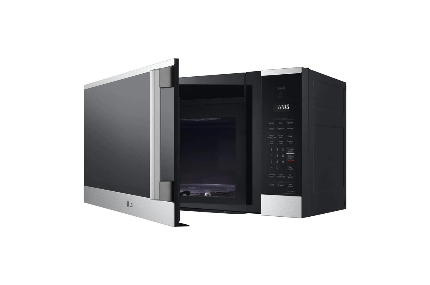 Lg MVEM1825X 1.8 Cu. Ft. Smart Over-The-Range Microwave Oven With Easyclean®