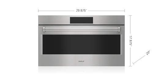 Wolf MDD3050PESP 30" E Series Professional Drop-Down Door Microwave Oven