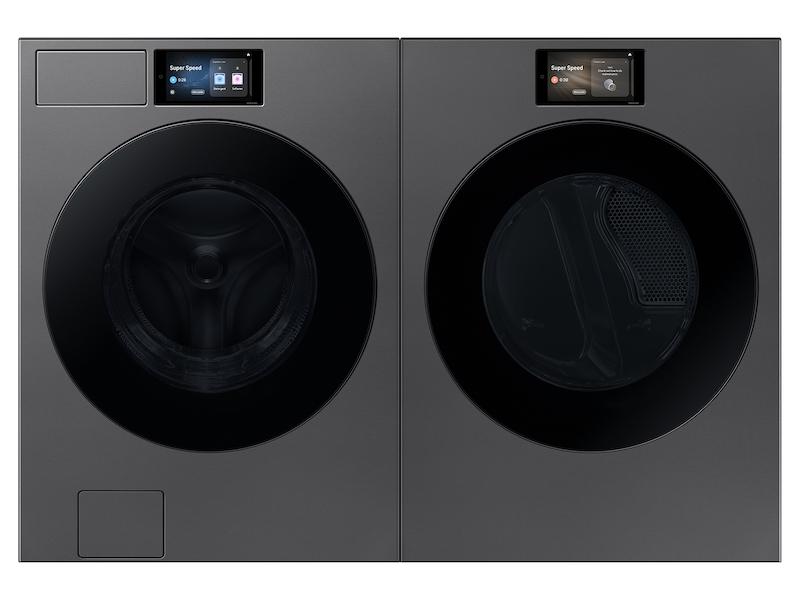Samsung DV90F53AES 7.6 Cu. Ft. Bespoke Ai Ultra Capacity Front Load Electric Dryer With Ai Home And Ai Optidry+ In Dark Steel