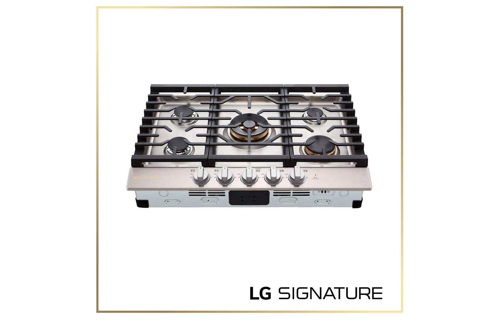 Lg CBGU3039X Lg Signature 30 Inch Ultraheat™ Gas Cooktop With Easyclean®